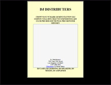 Tablet Screenshot of djdistributers.com